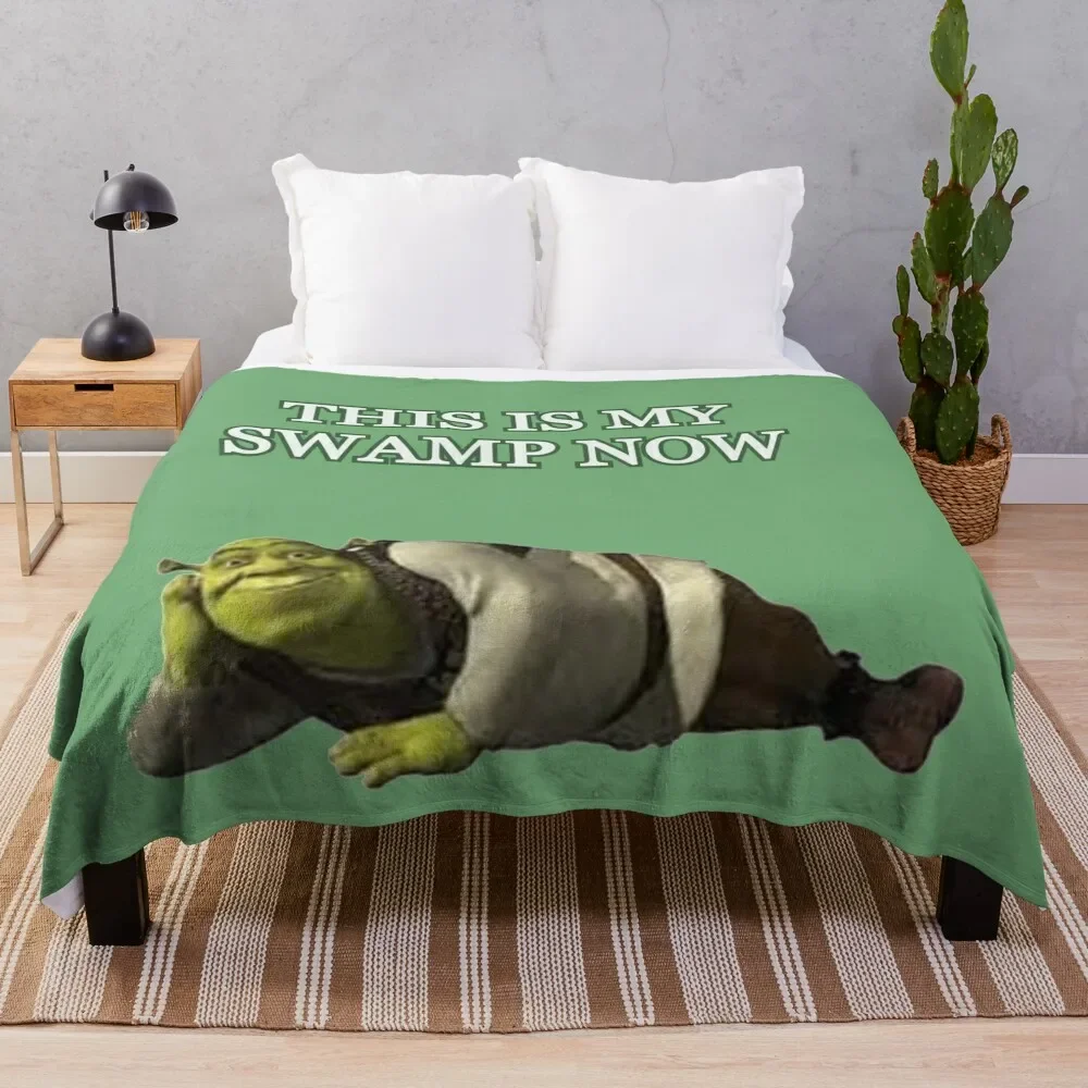 

This is my swamp now design Throw Blanket wednesday Moving Comforter Fluffys Large valentine gift ideas Blankets