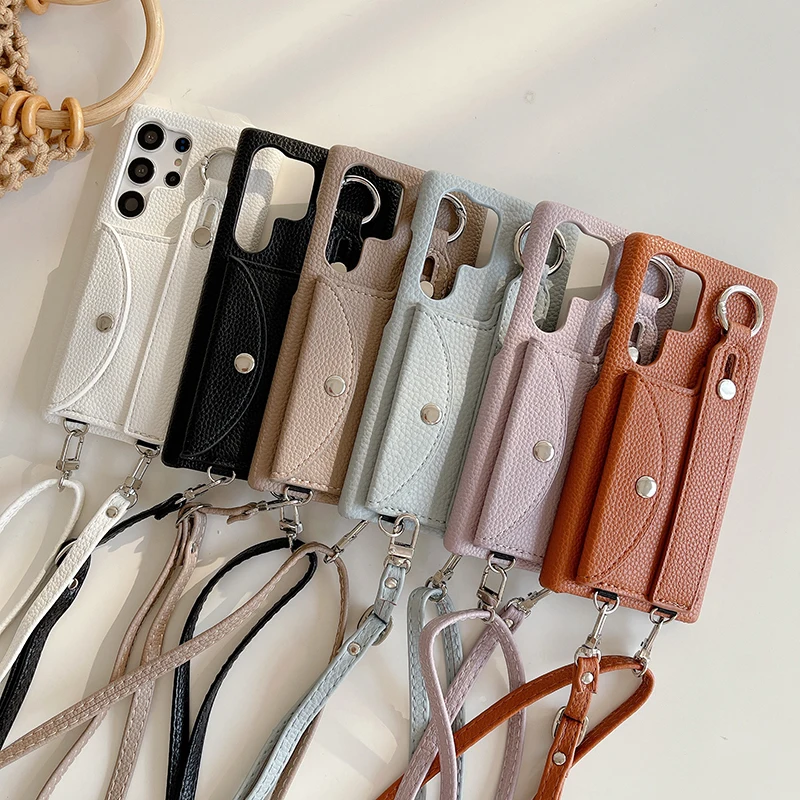 Wrist Strap Neck Lanyard Card Holder Wallet Case - Premium Protective Cover