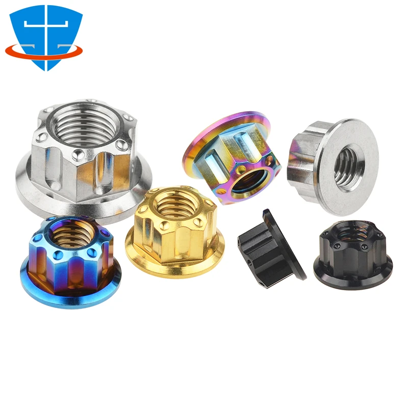 Lock Nuts, GR5 TC4, substituição para motocicleta,