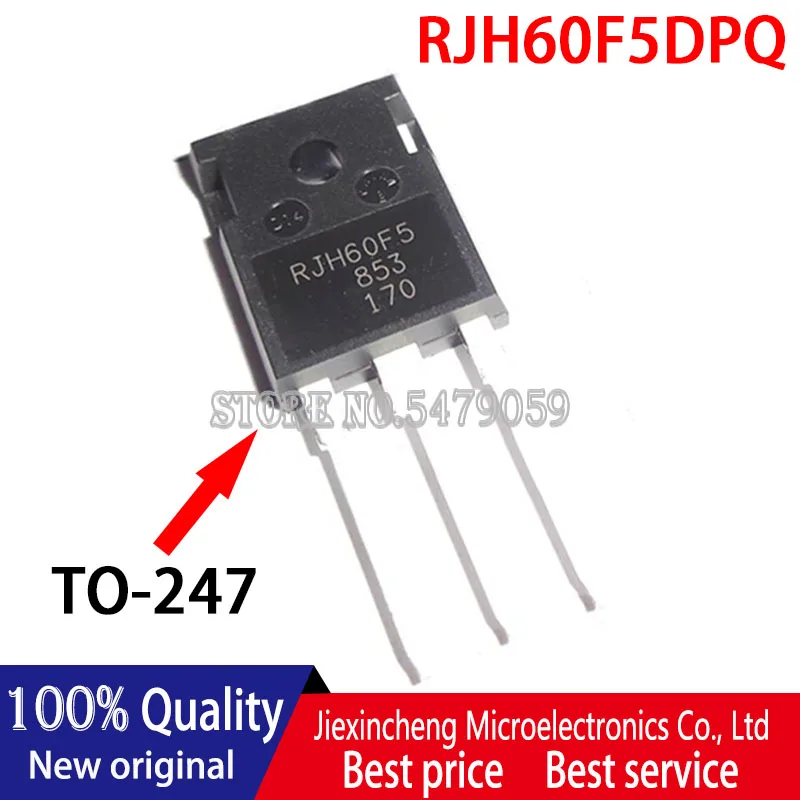 

10PCS RJH60F5 RJH60F5DPQ TO-247 80A 600V IGBT New original