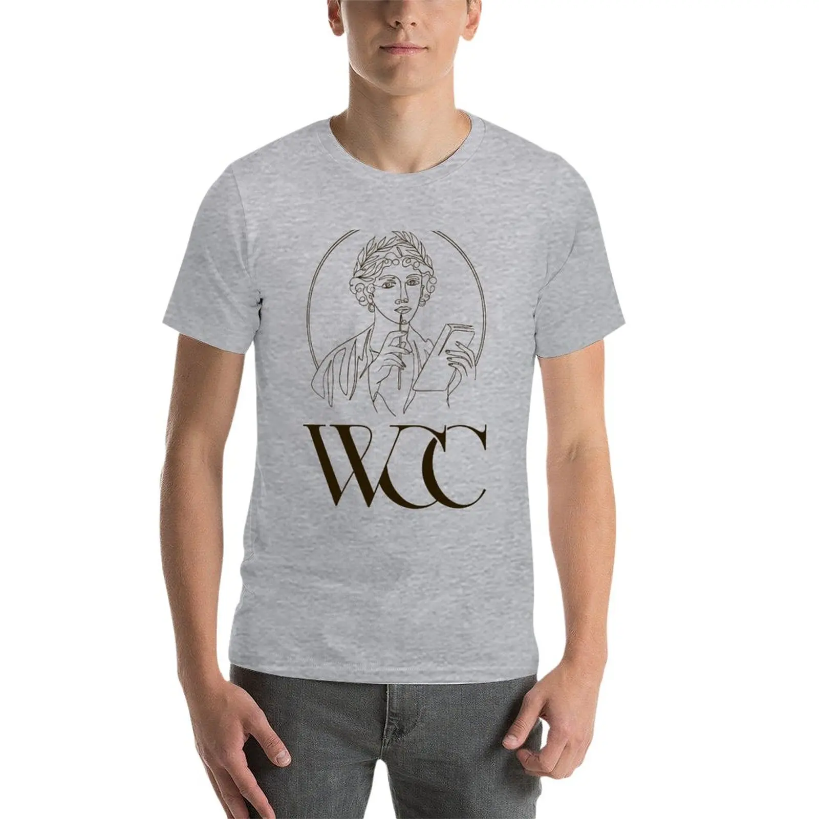 Фото WCC Sapphire O (Темный принт), футболка на заказ, изящная винтажная Милая одежда, мужская футболка №3