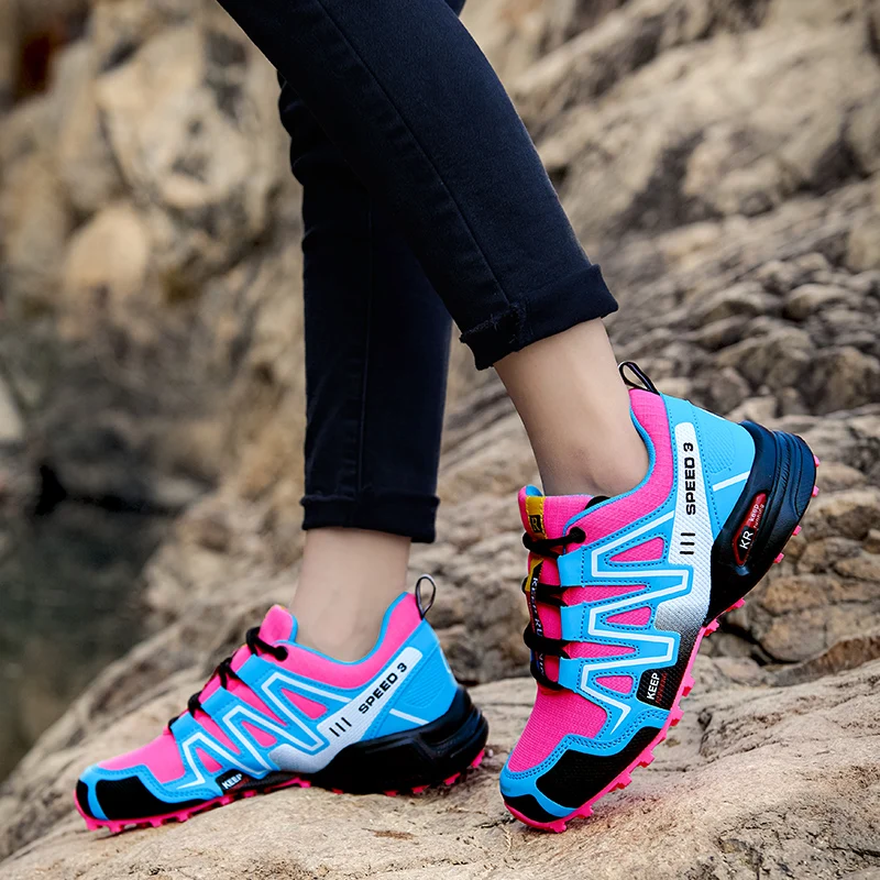 2024 New Women Hiking Camping Shoes Outdoor Casual Waterproof Walking Trekking Shoes Tennis Sport Sneakers Solomon Series 908