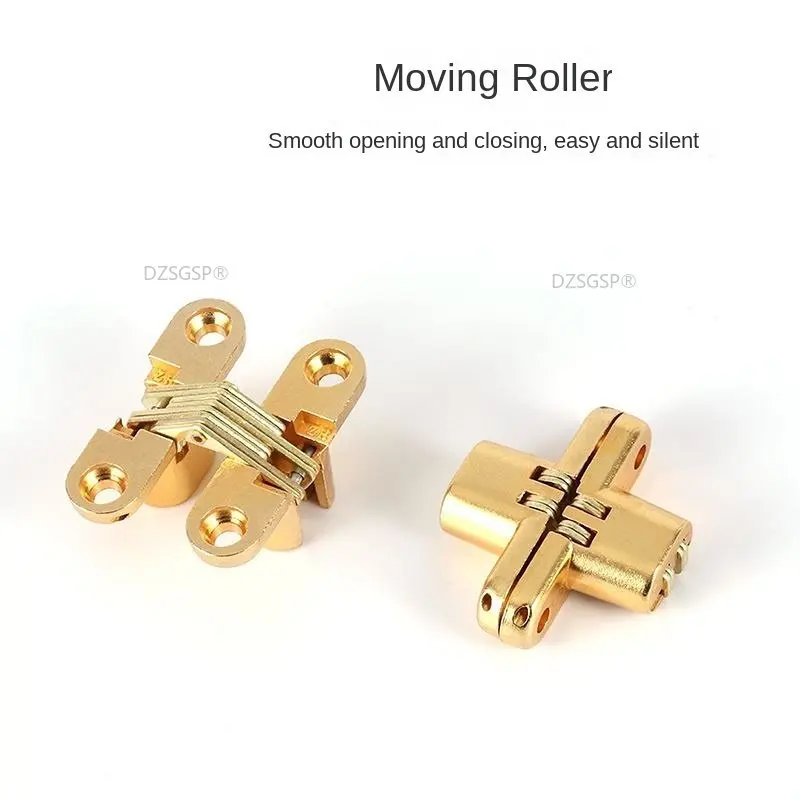 Invisible Hinge 180 Degree material nickel color Invisible Folding Door Soss Hinge