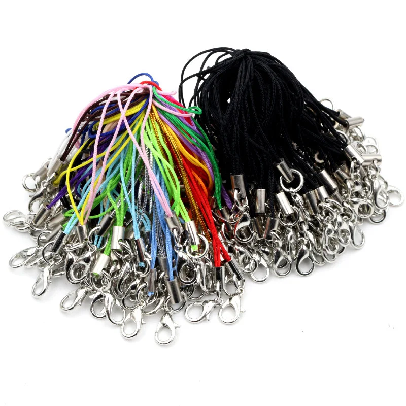 Lanyard Lariat Strap Cords Lobster Clasp Rope Keychains Hooks Mobile Set Charms Keyring Bag Accessories Key Ring 10pcs |
