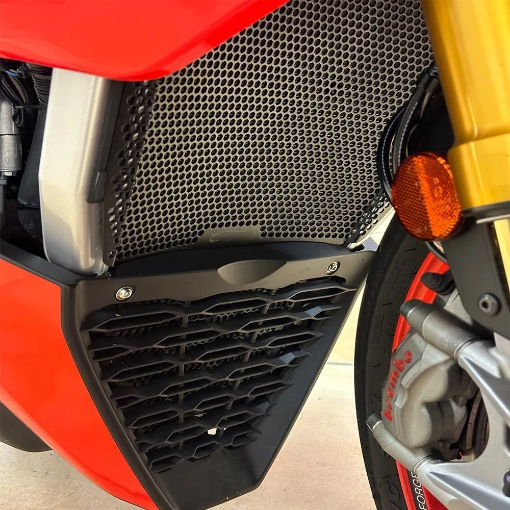 REZIN Radiator Guard Voor Aprilia Tuono V4 1100 - Robuuste Bescherming Zwart