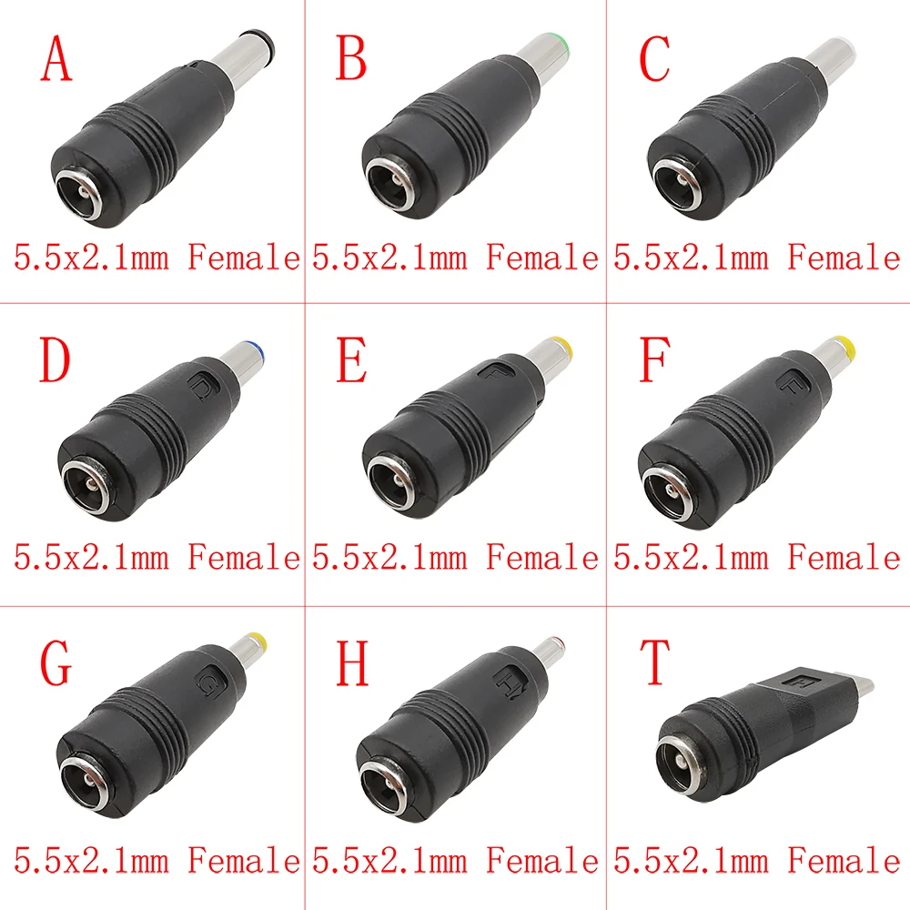 YuXi 7.4*5.0 Mm Female To 4.8*1.7mm Male 5.5x2.5/5.5x2.1 DC Adapter For IBM For Lenovo Power Laptops Adapter 5.5 2.1mm DC Jack - Price History & Review