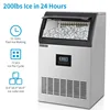 200lbs/24h Commercial Ice Maker,with LED Control Panel & 29lbs Storage Bin,for Restaurant Bar Cafe Home Office 3