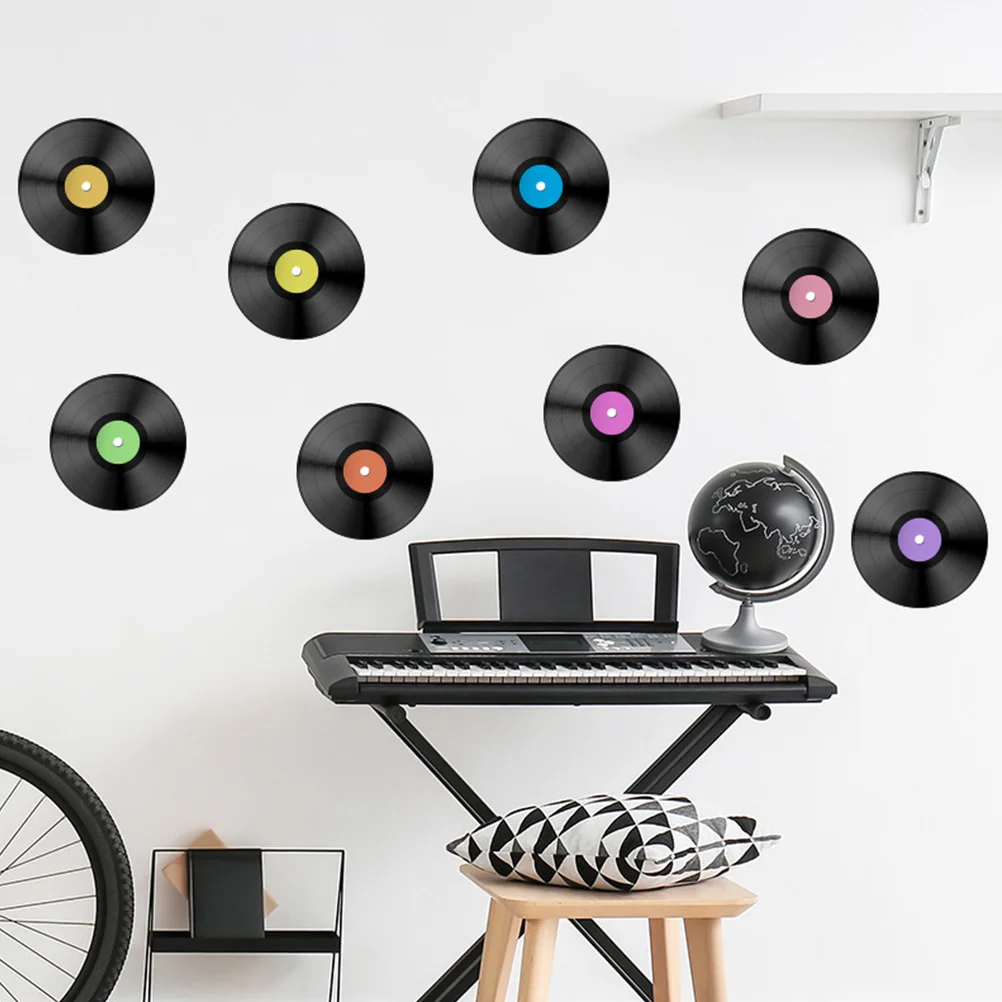 8PCS fake records decoration Decorative Vintage Aesthetic Room