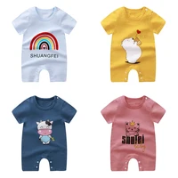 Summer Romper Baby Girl Clothes 100%Cotton Short Sleeved Jumpsuit Newborn Babies Jumpsuit Baby Boy Clothes Bodysuit For Newborns 2
