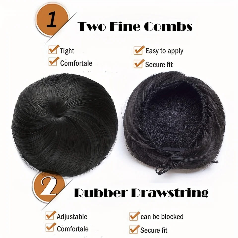 Synthetic Hair Bun Chignon for Women