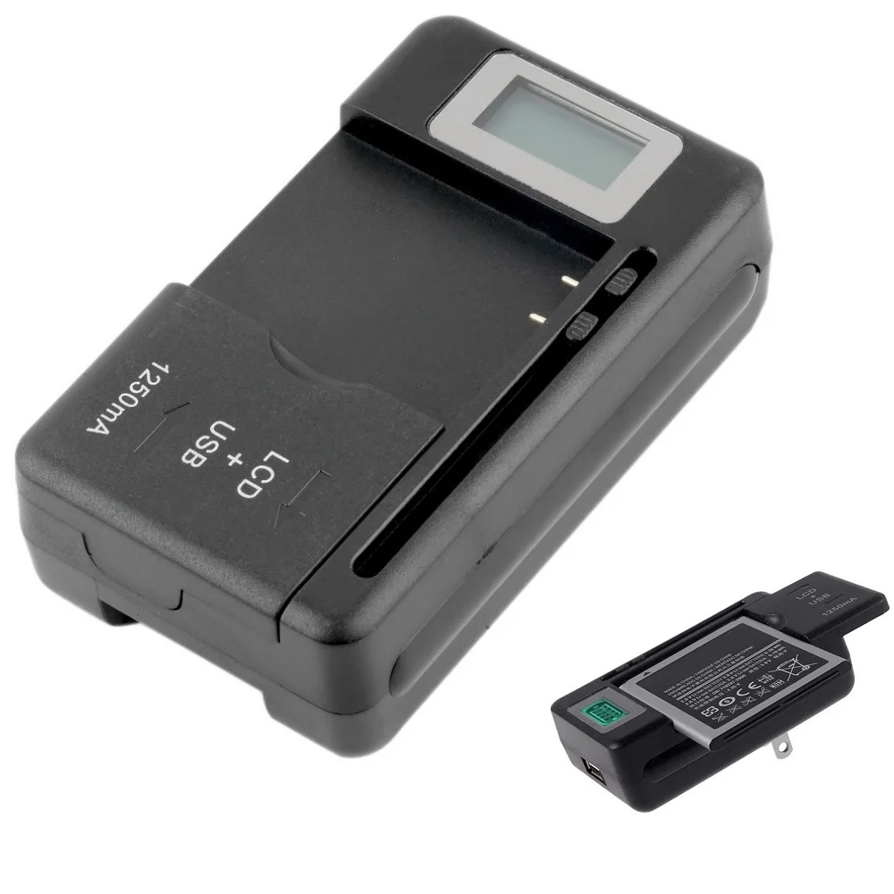 Universal Mobile Battery Charger LCD Display Indicator Screen Dual Support USB-Port For Cell Phone Chargers Charging UK EU Plug 1 Universal Mobile Battery Charger LCD Display Indicator Screen Dual Support USB-Port For Cell Phone Chargers Charging UK EU Plug 1