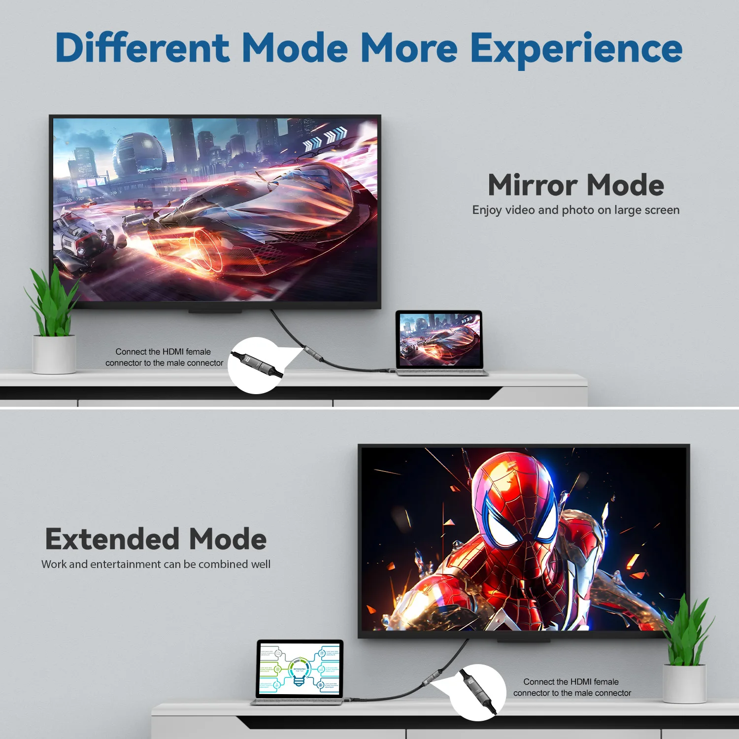 Display Port Stecker auf HDMI Buchse Konverter DP zu HDMI-Kompatibel Adapter 8K@60Hz 4K@240Hz Für PC HD TV Laptop Monitor Projektor – Detail 13