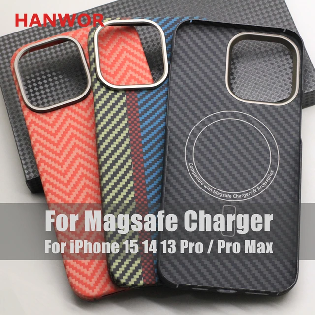 For magsafe Magnetic for iphone 15 pro max carbon fiber case Ultra Thin  aramid phone cover for iphone 15 pro carbon case - AliExpress