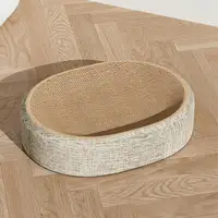 oval shape scratch pad for cats sisal scratching cat bed multifunctional pet sleeping mat cat scratch bed for cats to rest