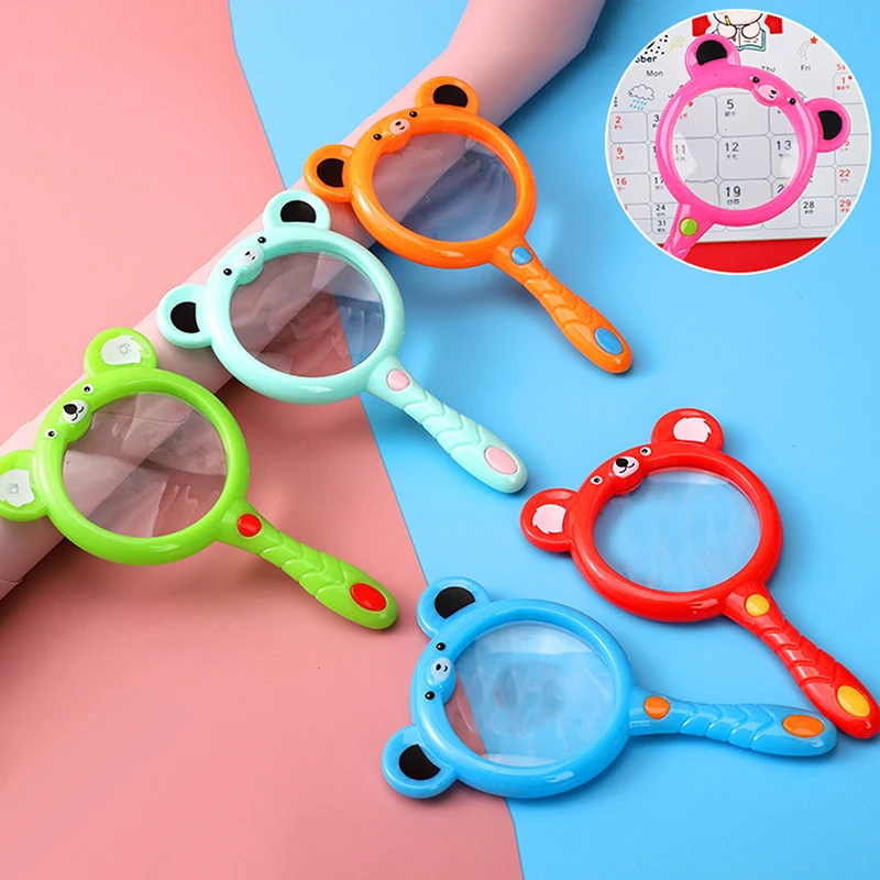 

1Pc Cartoon Animal Magnifying Glass Exploration Learning Educational Toys Magnifier Kids Science Experiment Toys Kids Gift