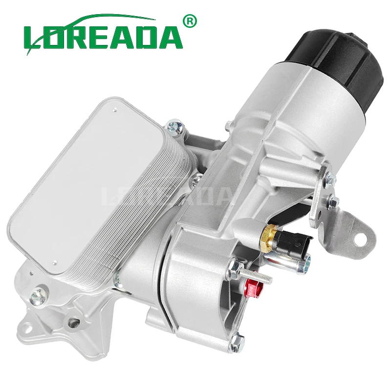 68525212AA Aluminum Oil Cooler W/Filter Housing Adapter For Jeep Grand Cherokee 2014- 3.0L V6 Diesel 68211323AA 68269916AB