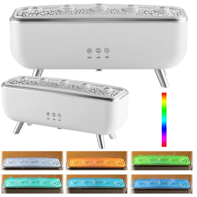 300ml Aroma Diffuser Five Nozzles Colorful Lighting Humidifier 2 Mist Modes Dancing Jellyfish Aromatherapy Diffuser for Bedroom 3