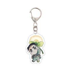 Acrylic Standee Keychain Anime Collectible Gift and Desk Decor (WHITE)