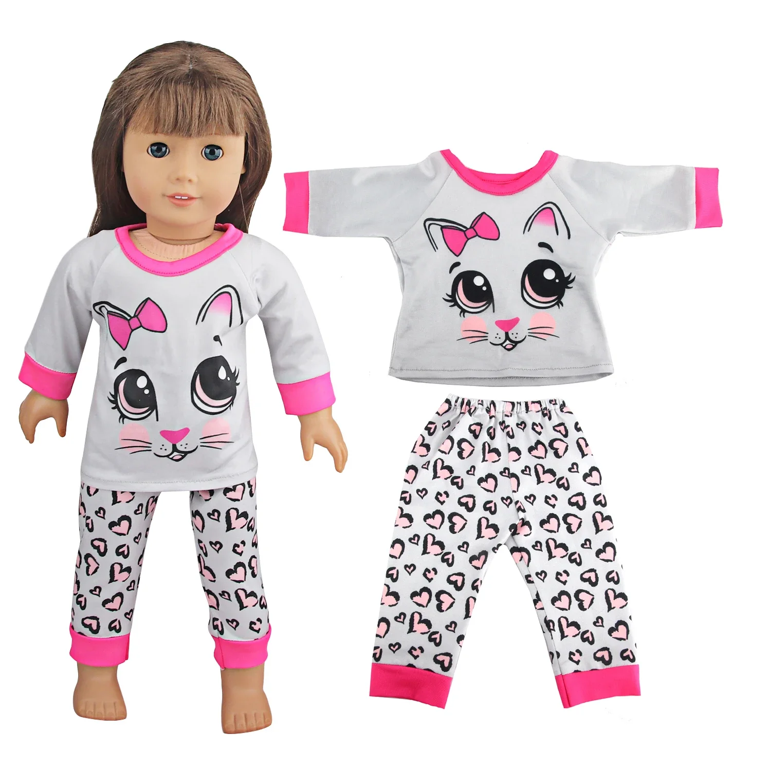 Unicorn & Shark Cartoon Pajama Set