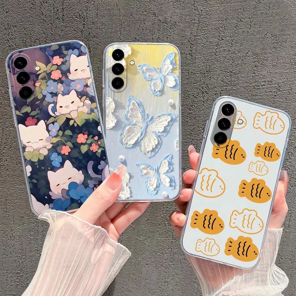Pink Star Dinosaur Creative Silicone Clear Phone Case - Durable Bumper Housing Design