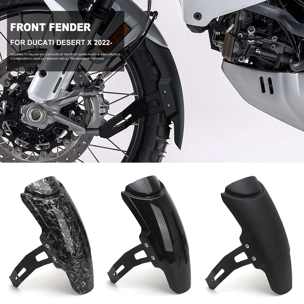 

For Ducati DesertX DESERT X Desert X 2022 2023 New Motorcycle Front Fender Extender Mudguard Extension Splash Guard Plastics