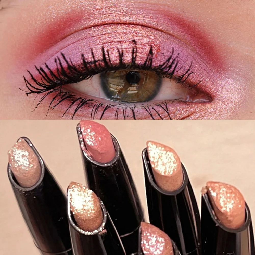 Pearlescent Eyeshadow Stick Pencil Glitter Eyeshadow Makeup Waterproof Shimmer Silkworm Liner Pen Cosmetics Beauty Makeup Tool