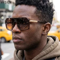 Steampunk une pièce bouclier lunettes de soleil hommes 2026 marque de luxe Vintage surdimensionné métal grand cadre lunettes de soleil pour homme lunettes de sport 4