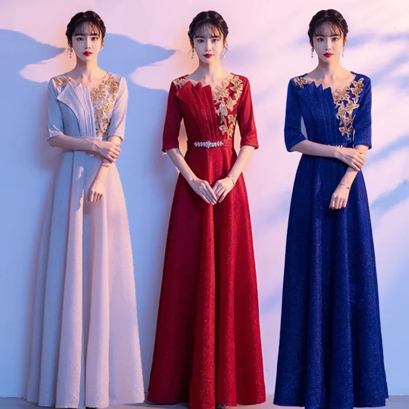 Plataz Choir Evening Dress Women 2025 New Summer Adult Performance Dress Recitation Host Conductor Dress main image 1
