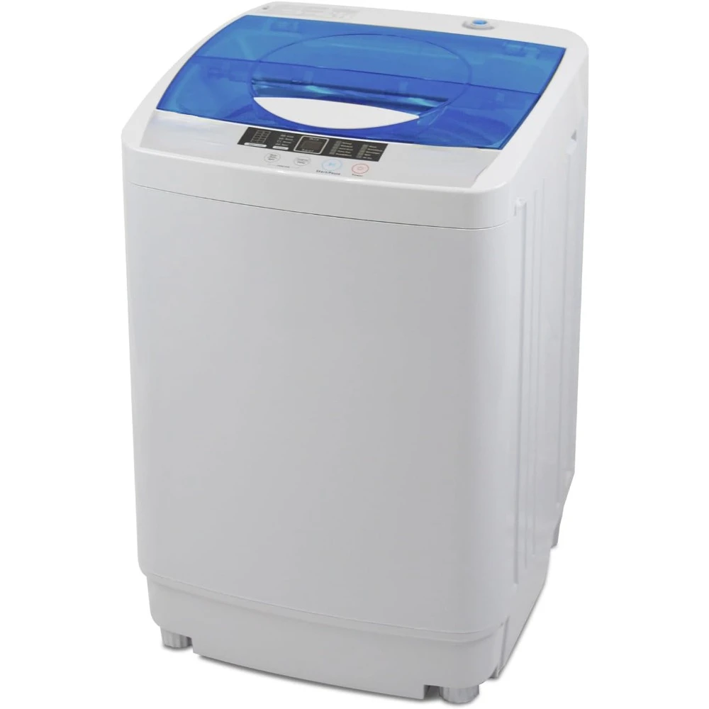 

Portable Washing Machine 10 LBS Load Volume, Fully Automatic 1.34 Cu.ft Laundry Washer with Built-in Drain Pump