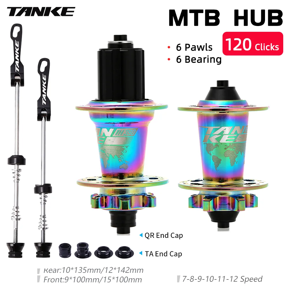 TANKE 32 36 отверстий велосипедная ступица MTB 6 pawls подшипников 120 кликов Кассетный