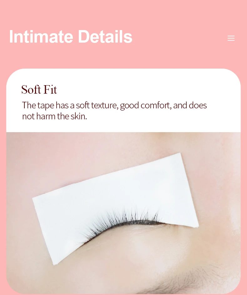 1 Pcs White Large Foam Sponge Breathable Tape Eye Pads For Eyelash