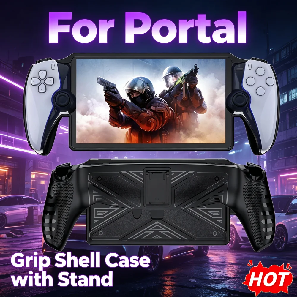 Deluxe Eco-Friendly Protective Case with Stand - Black & White