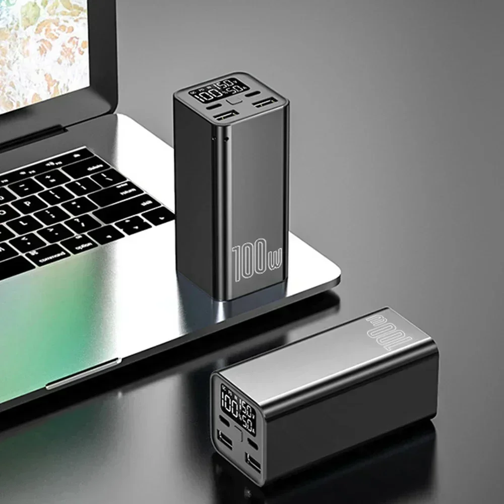 100W 초고속 충전 야외 보조배터리 W 대용량 100000mAh 적용 휴대폰, 220V 범용