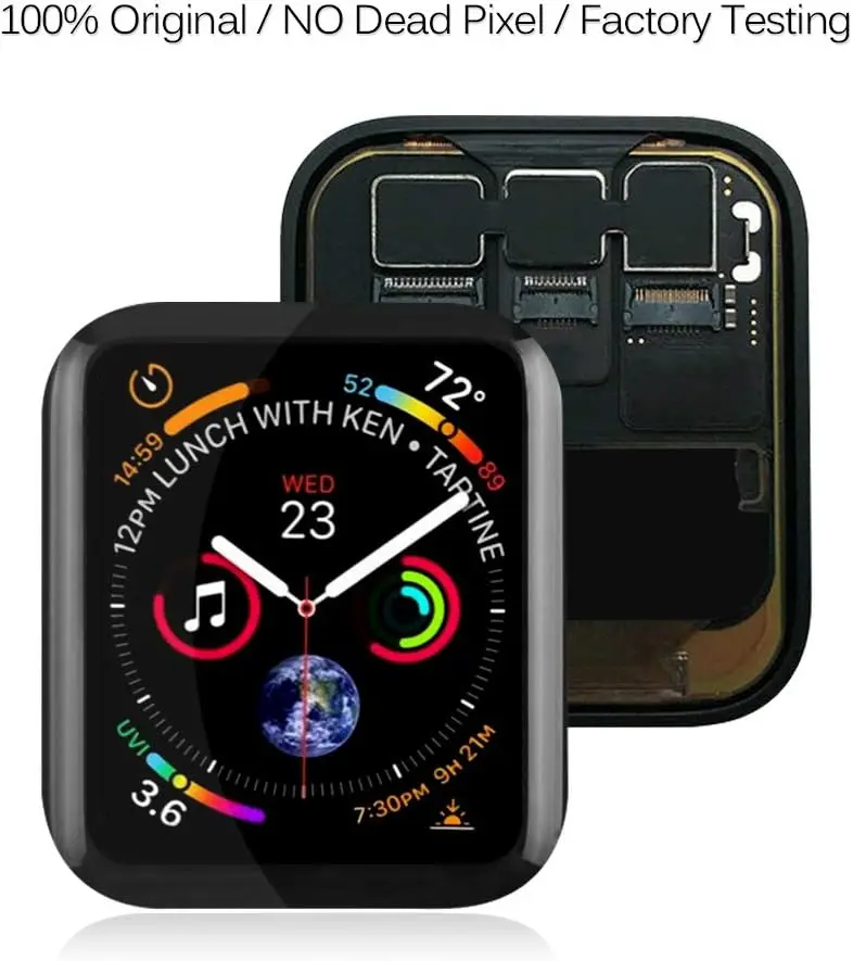 애플 워치 시리즈용 AMOLED LCD 터치 스크린 디스플레이, 디지타이저 어셈블리, 아이워치 S4 디스플레이 교체, 40mm, 44mm