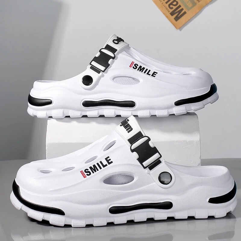 Men's Breathable Summer Beach Clogs - Soft EVA Outdoor Sandals