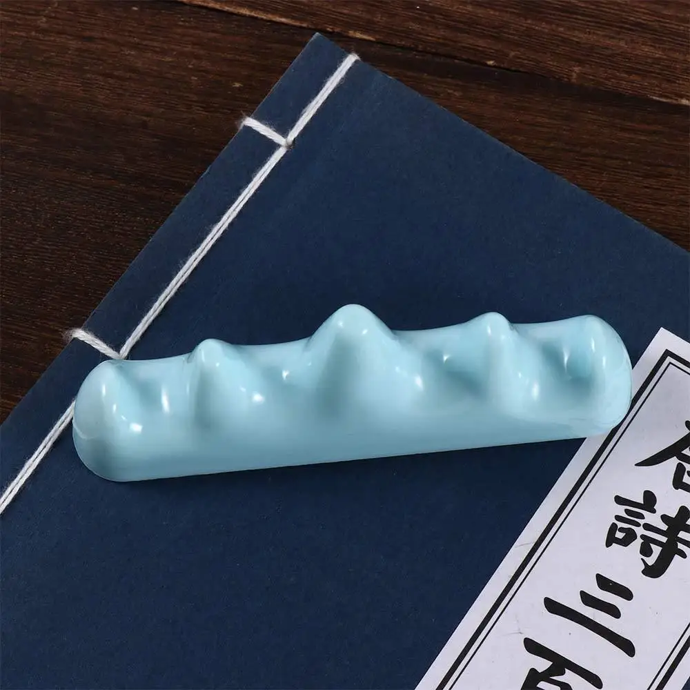 모조 옥 공예 장식 힐 모양 필기구 홀더 학교 사무용품 펜 받침대 잉크 그림 액세서리