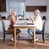 Dining Chair Set of 6, PU Leather Chairs Modern Diner Chairs Armless Side Chair with Solid Wood Legs for Home Kitchen Living Ro 2