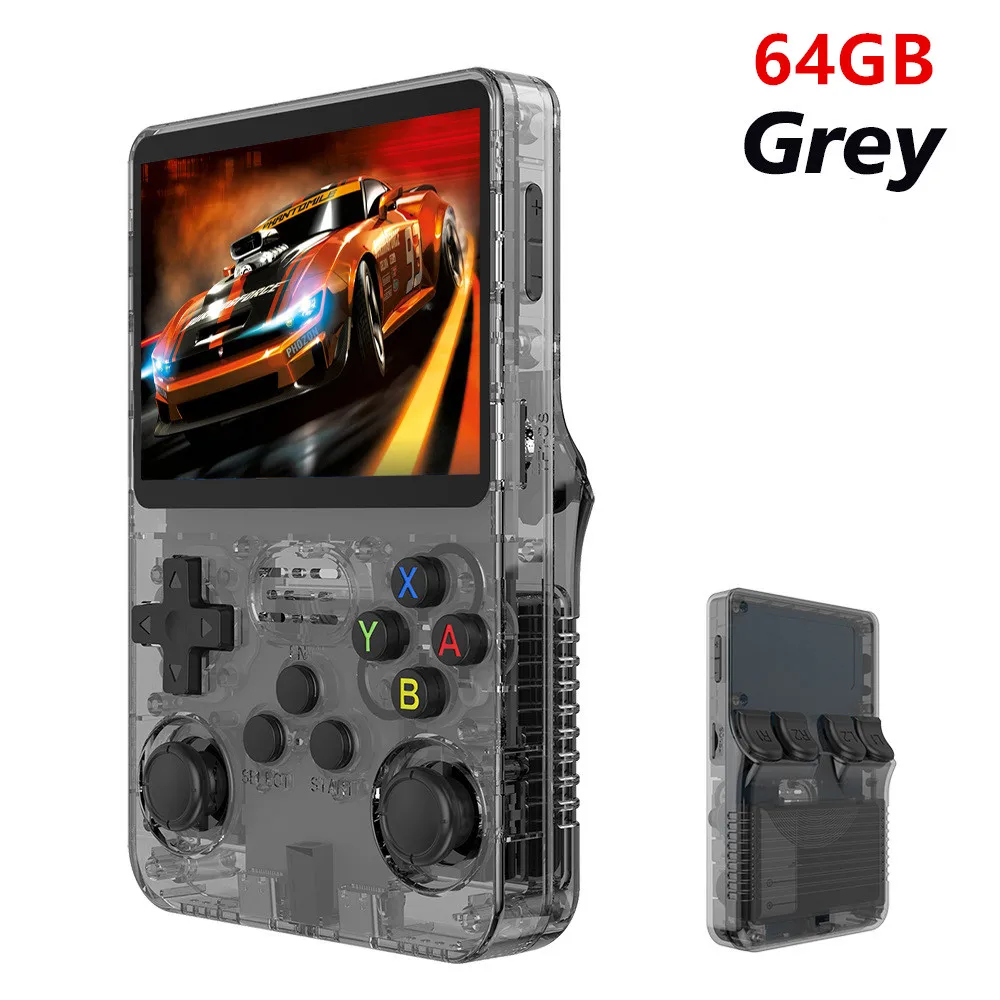 Retro R36S Handheld Video Game Console 3.5 Inch IPS Screen 128GB Preloaded Games Portable Pocket Player Linux System