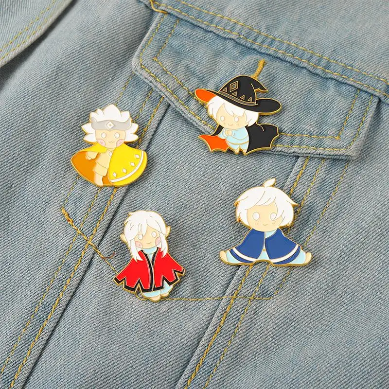 

Sky Children Of Light Enamel Pins Custom Game Characters Brooches Lapel Badges Cartoon Jewelry Gift for Fans Friends