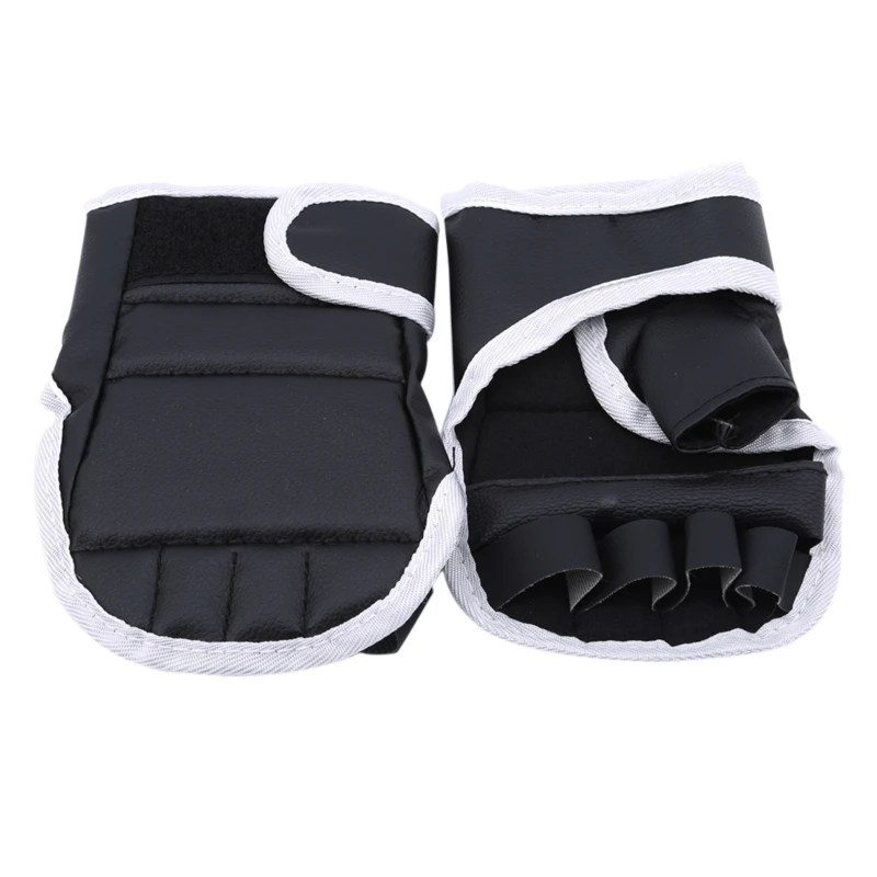 Half Finger Boxing Gloves PU Leather Fighting Kick Boxing Gloves Karate Muay Thai Training Workout Kids Men