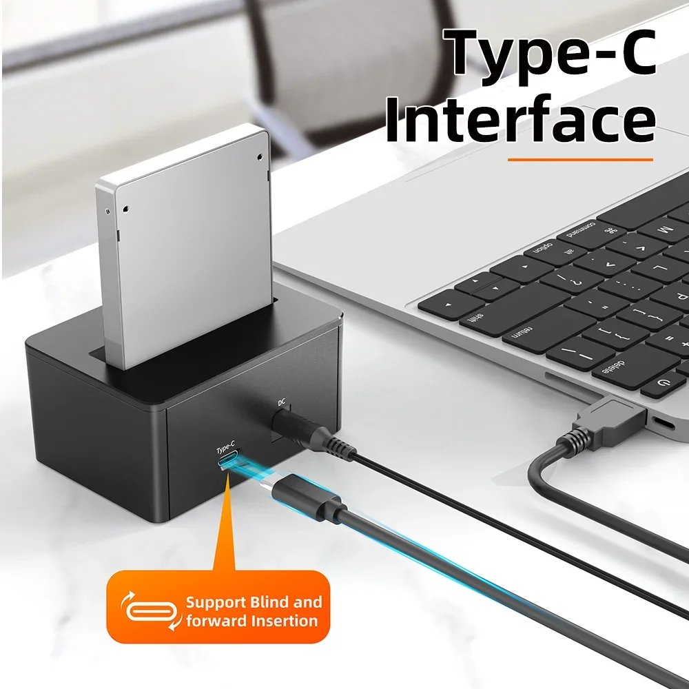 Maiwo-ssd Solid State Drive Docking Station Docking Station Usb Tipo-c 10gbps para Nvme u2 Sff8639 2.5 Pol Ferramenta Externa - Imagem 2