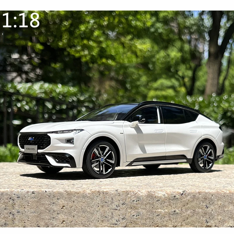 

Оригинальная модель автомобиля 1:18 Changan Ford EVOS из сплава Белый внедорожник Классическая коллекция для взрослых подарок дисплей орнамент сувенир