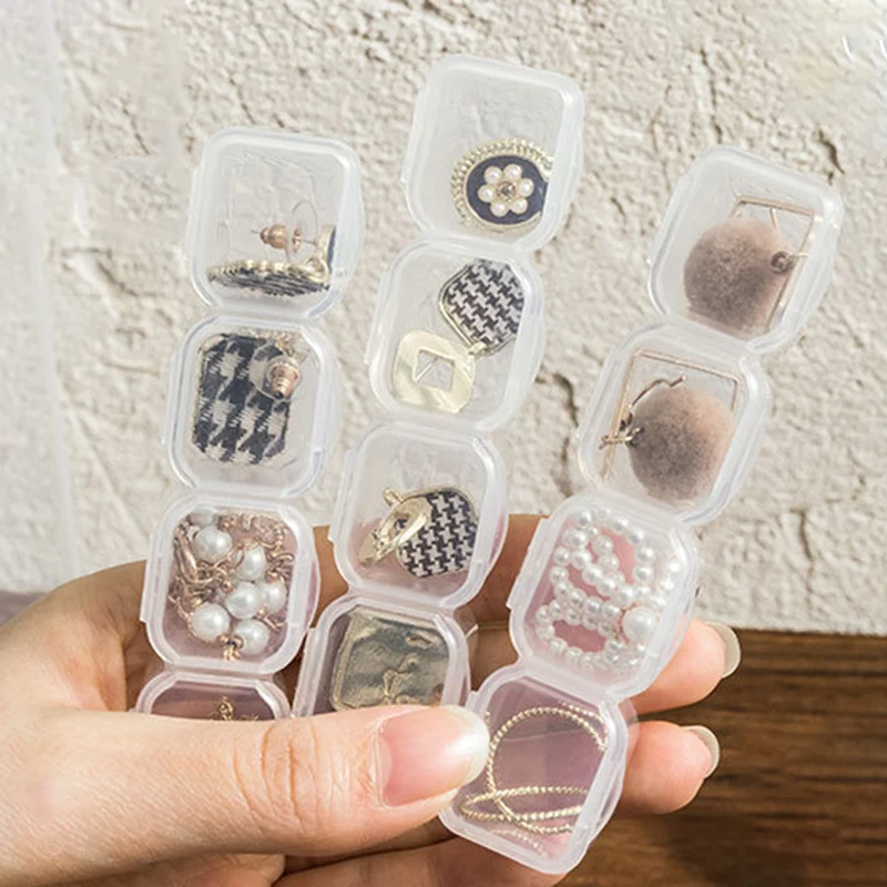 28/56 Girds verstellbare Kunststoff-Aufbewahrungsbox mit Etikettenaufkleber für Schmuck, Nagelkunst, Diamantmalerei, Zubehör, Behälterboxen – Detail 10