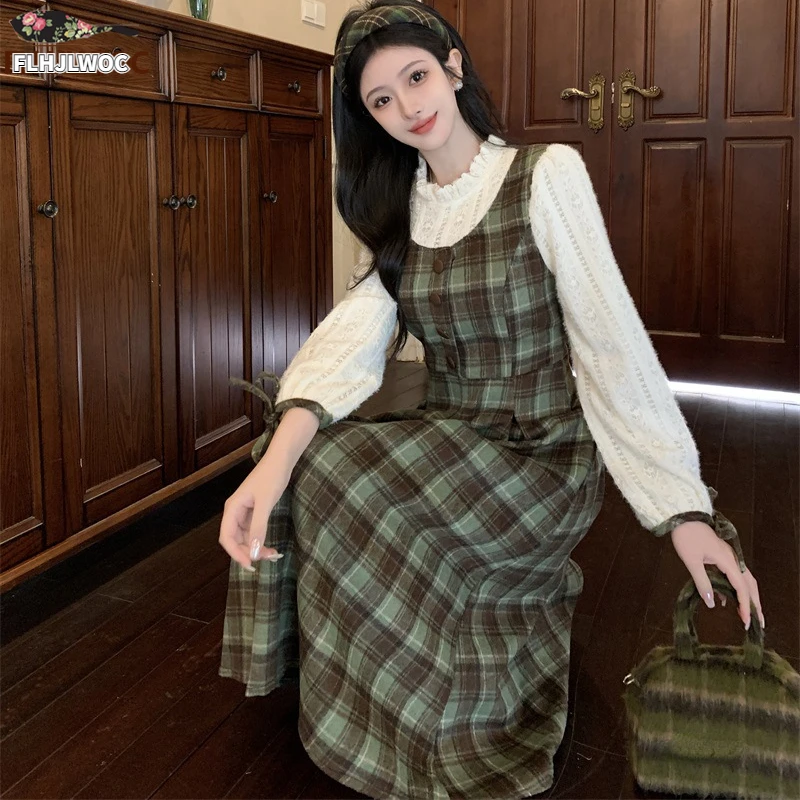 ドゥロワー　2024FALL2 ウェザーテイラードワンピース　ロングジレ ギャザーシェイプロングシフォンワンピース（ドレス）｜Lace