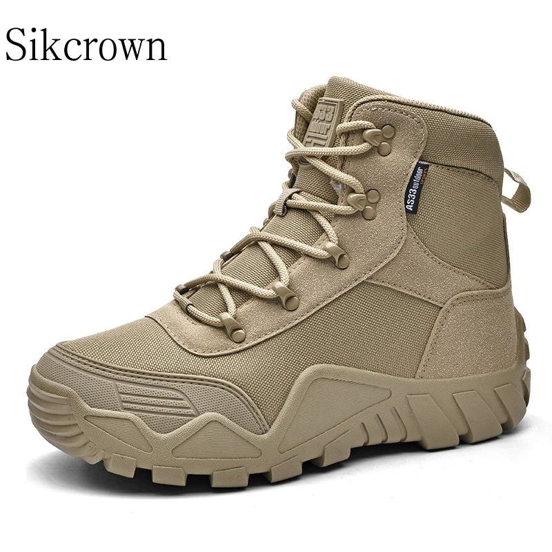 

Tactical Military Combat Boots Men Shoes Army Outdoor Middle Low Help Waterproof Non-slip Trekking Camping Climbing Cross-countr