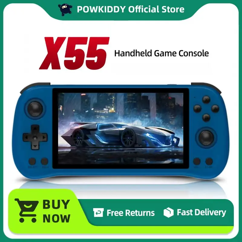 POWKIDDY X55 5.5 インチ 1280*720 IPS スクリーン RK3566