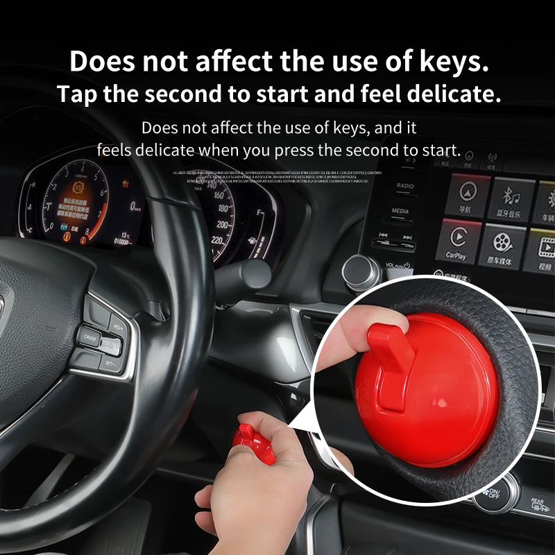 Premium Car Start/Stop Button Protector and Interior Decor Sticker