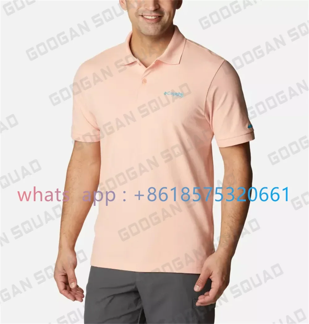 

Men's PFG Polo sun protection polo Summer Polo Shirt Casual Fashion Short Sleeve Quick Dry Fishing Golf T-Shirt Tops Clothing