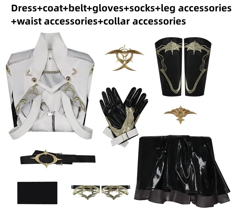 Fantasy Combat Coat Skirt Cosplay Costume