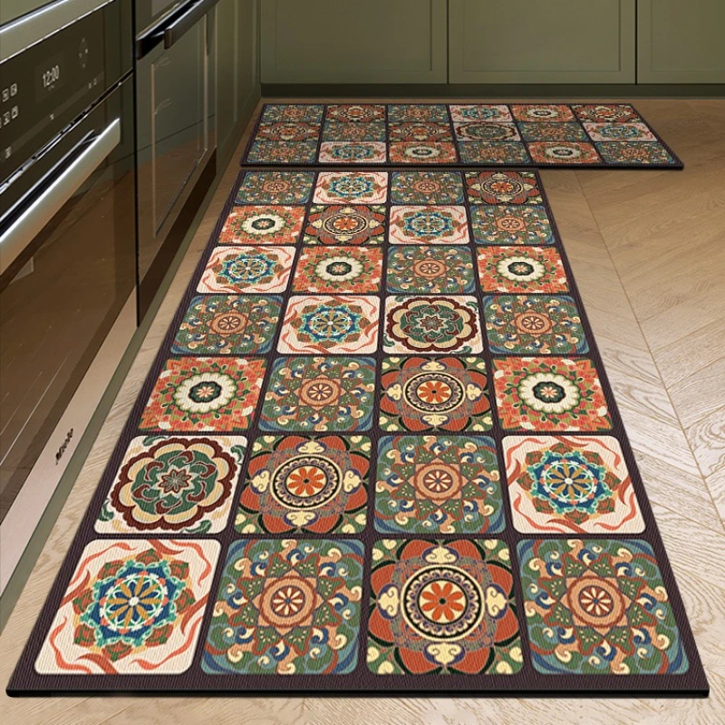 

Pvc Leather Kitchen Floor Mats Waterproof Oil-proof Stain-proof Rug Home Scratch-resistant Wear-resistant Carpet Ковер Tapis 러그